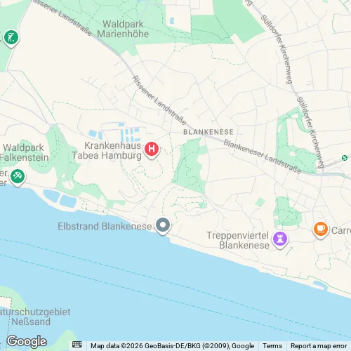Haushaltsauflösung in Blankenese und Umgebung mit Karte von Hamburg Elbhang