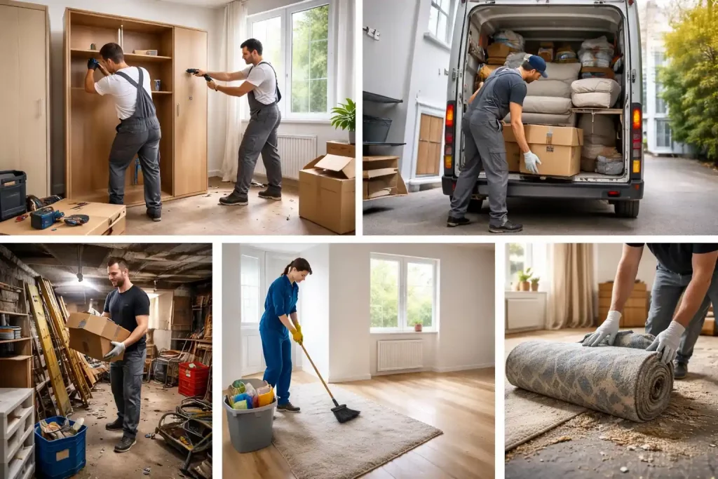 Haushaltsauflösung in Hamburg mit Demontage von Möbeln, Transport und besenreiner Übergabe