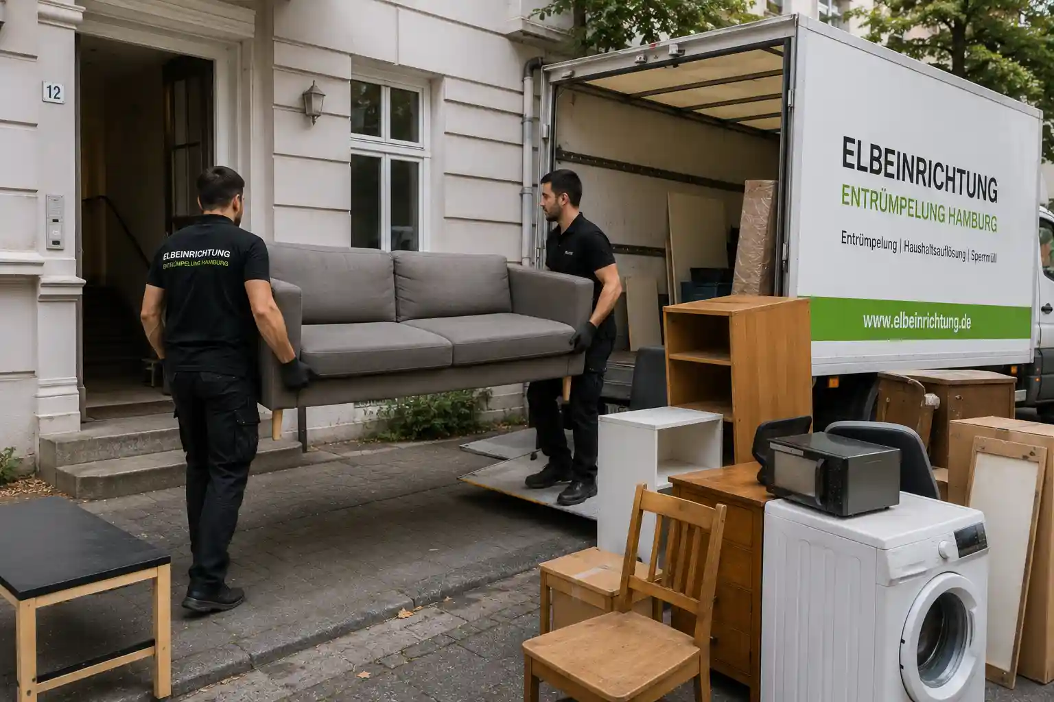 Möbel und Sperrmüll bei einer Entrümpelung in Hamburg