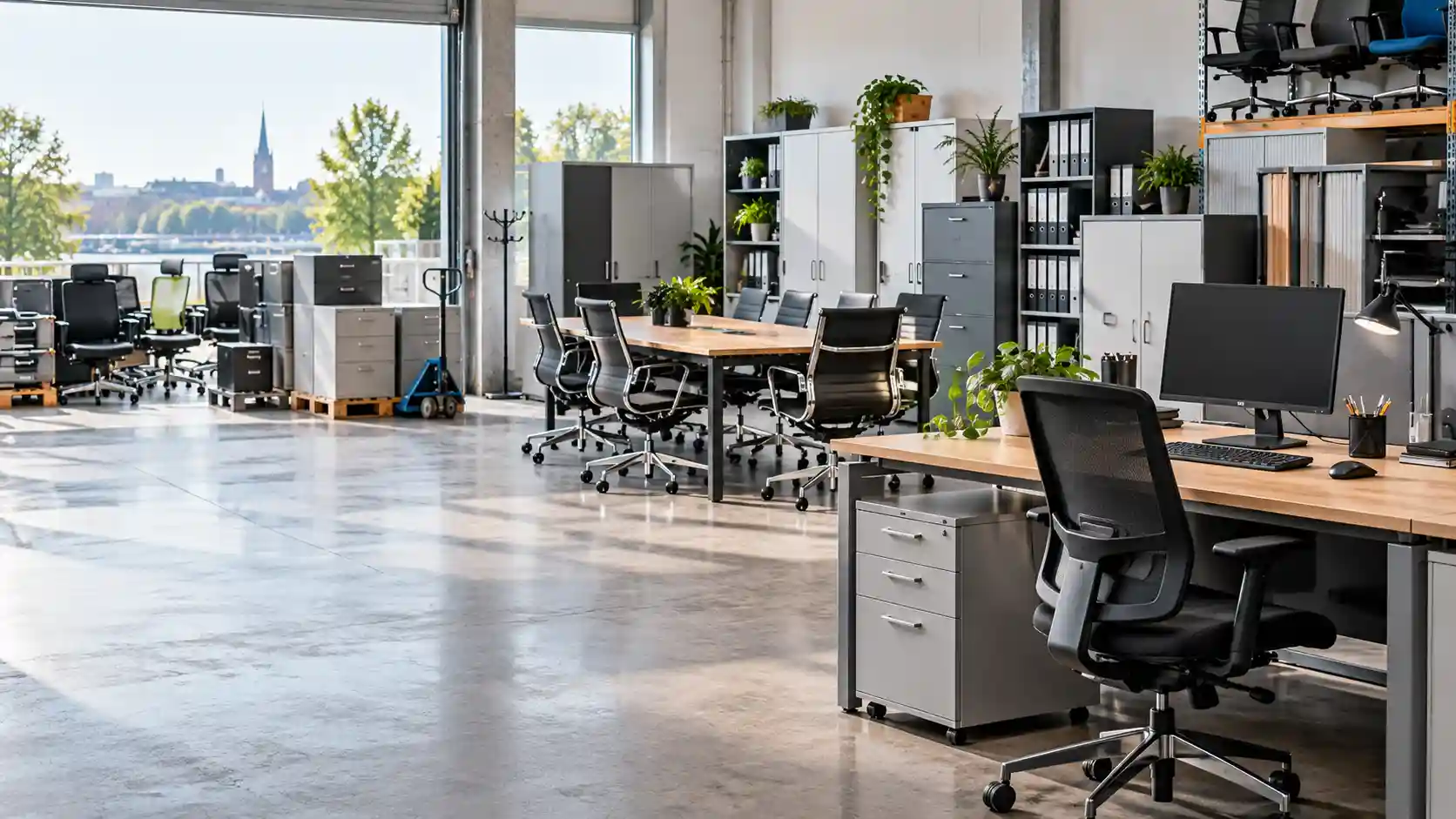 Gebrauchte Büromöbel mit Schreibtischen, Bürostühlen und Schränken zum Ankauf und Verkauf in Hamburg