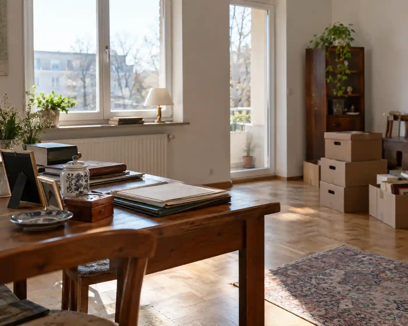 Geräumter Wohnraum nach einer Entrümpelung – besenreine Übergabe